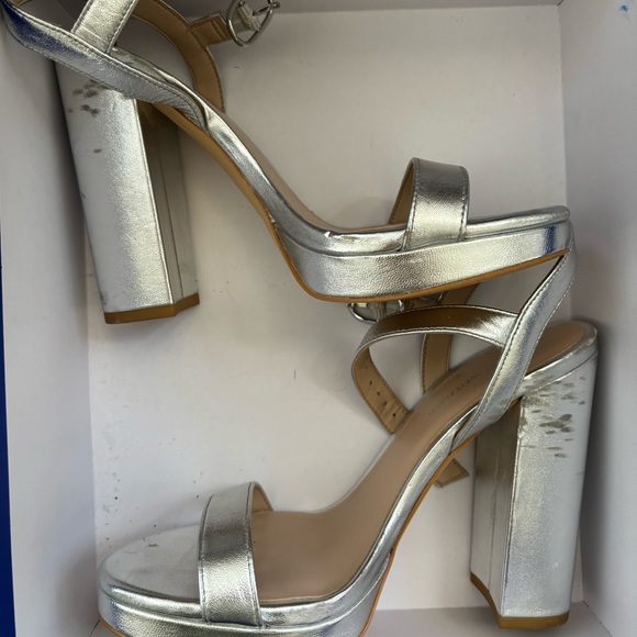 STUART WEITZMAN HEELS- dancer block 120 platform sandal size 6.5 - Picture 3 of 7